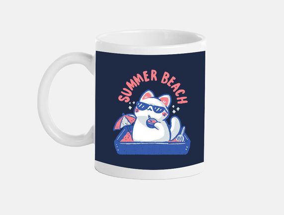 Funny Summer Beach Cat