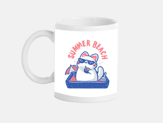 Funny Summer Beach Cat