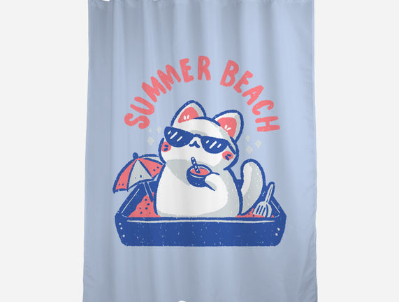 Funny Summer Beach Cat