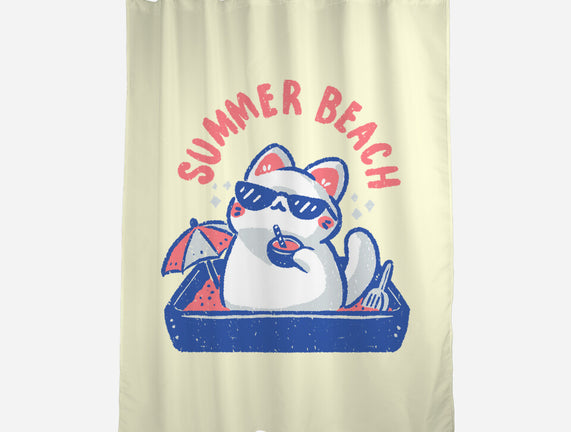 Funny Summer Beach Cat