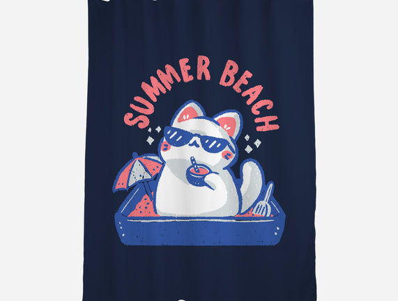 Funny Summer Beach Cat