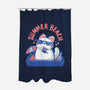 Funny Summer Beach Cat-None-Polyester-Shower Curtain-xMorfina
