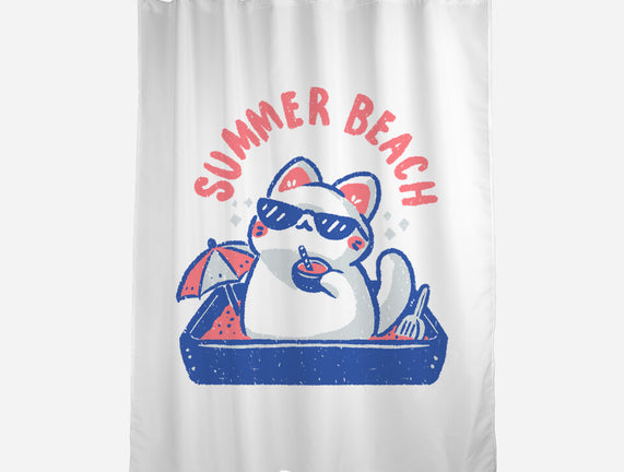 Funny Summer Beach Cat