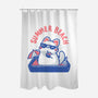 Funny Summer Beach Cat-None-Polyester-Shower Curtain-xMorfina