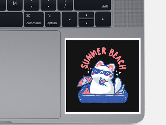 Funny Summer Beach Cat