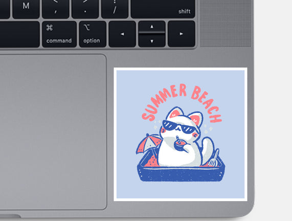 Funny Summer Beach Cat