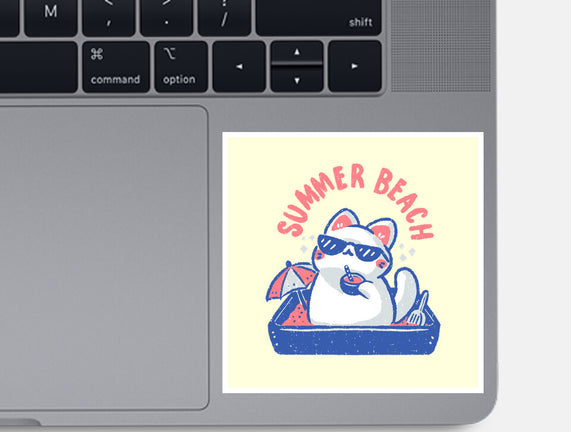 Funny Summer Beach Cat