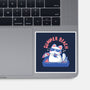 Funny Summer Beach Cat-None-Glossy-Sticker-xMorfina