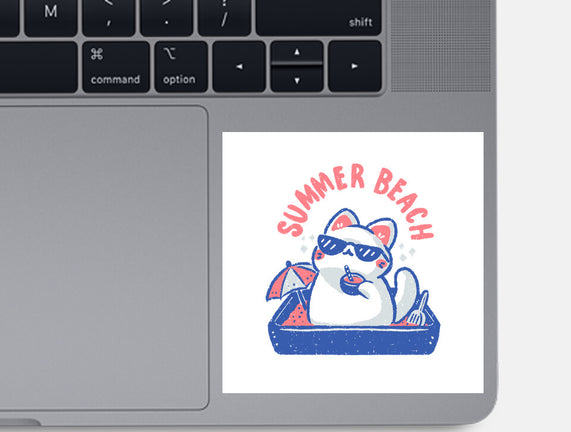 Funny Summer Beach Cat