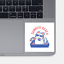 Funny Summer Beach Cat-None-Glossy-Sticker-xMorfina