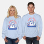 Funny Summer Beach Cat-Unisex-Crew Neck-Sweatshirt-xMorfina