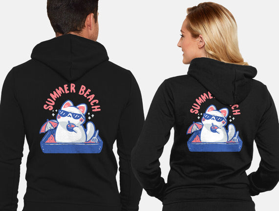 Funny Summer Beach Cat