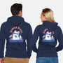 Funny Summer Beach Cat-Unisex-Zip-Up-Sweatshirt-xMorfina