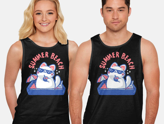 Funny Summer Beach Cat