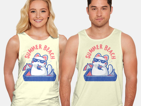 Funny Summer Beach Cat