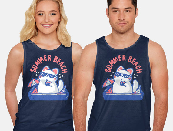 Funny Summer Beach Cat