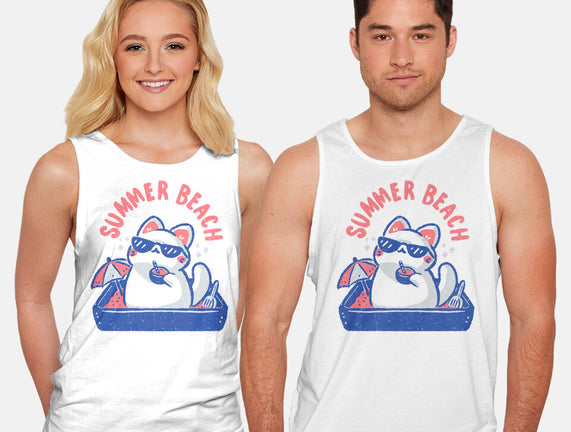 Funny Summer Beach Cat