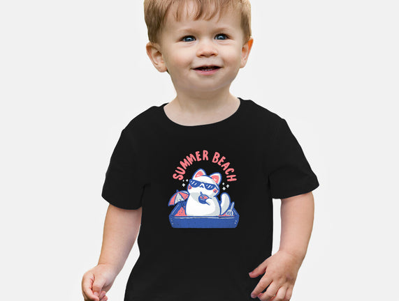 Funny Summer Beach Cat