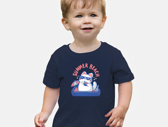 Funny Summer Beach Cat