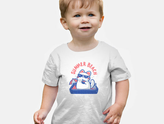 Funny Summer Beach Cat