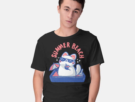 Funny Summer Beach Cat