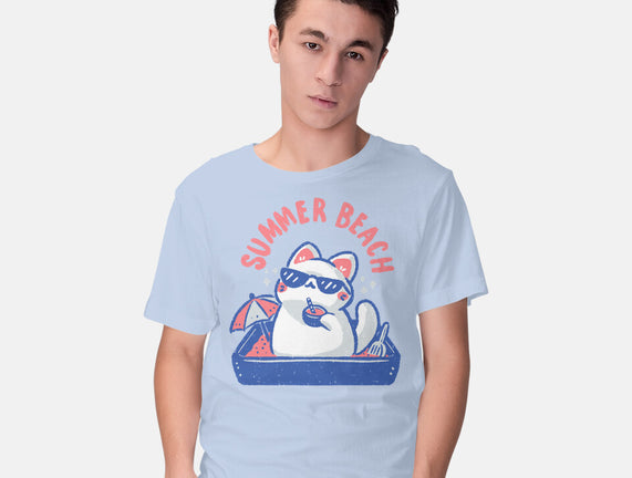 Funny Summer Beach Cat
