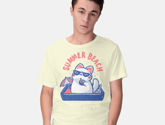 Funny Summer Beach Cat