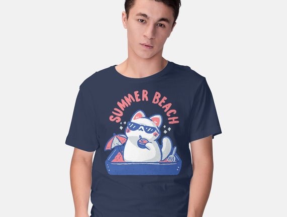 Funny Summer Beach Cat