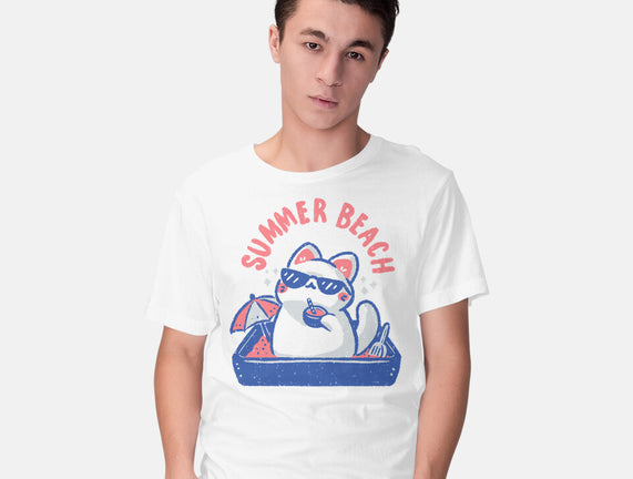 Funny Summer Beach Cat