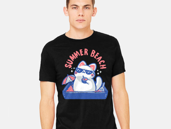 Funny Summer Beach Cat