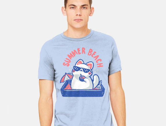 Funny Summer Beach Cat