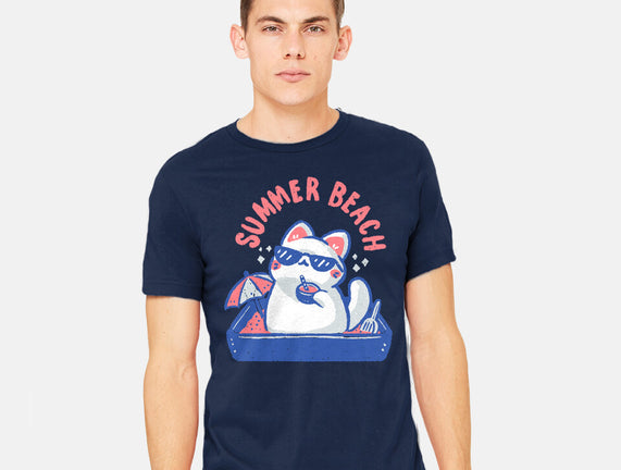 Funny Summer Beach Cat