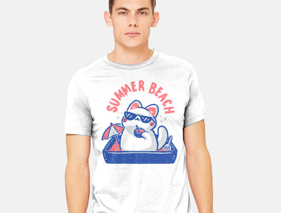 Funny Summer Beach Cat