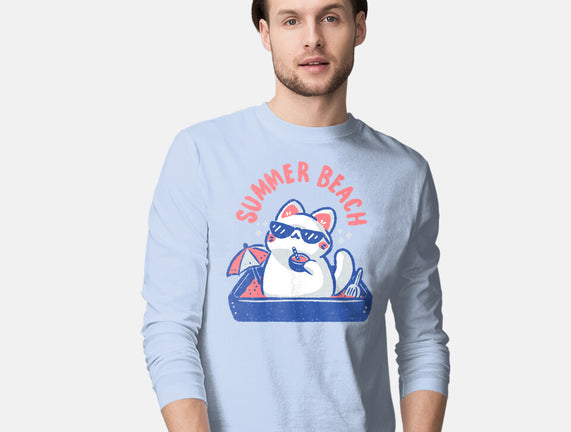 Funny Summer Beach Cat