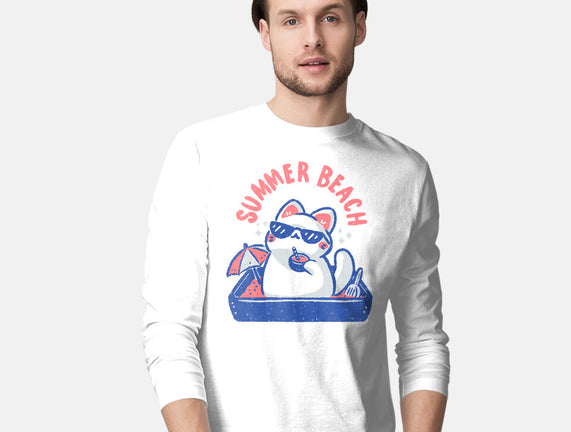 Funny Summer Beach Cat