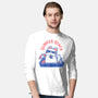 Funny Summer Beach Cat-Mens-Long Sleeved-Tee-xMorfina