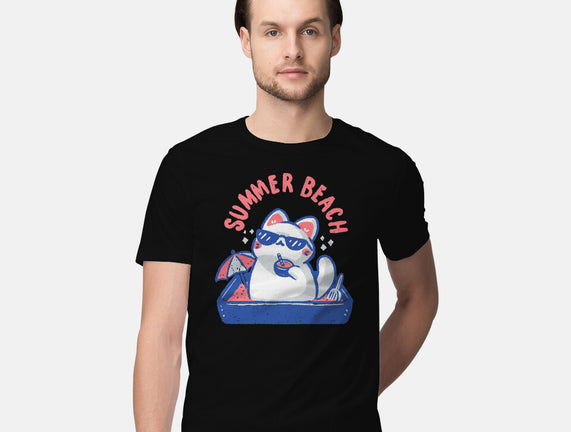 Funny Summer Beach Cat