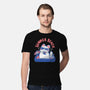 Funny Summer Beach Cat-Mens-Premium-Tee-xMorfina