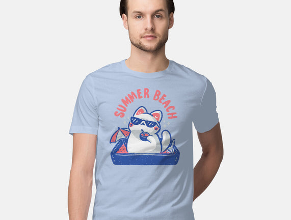 Funny Summer Beach Cat