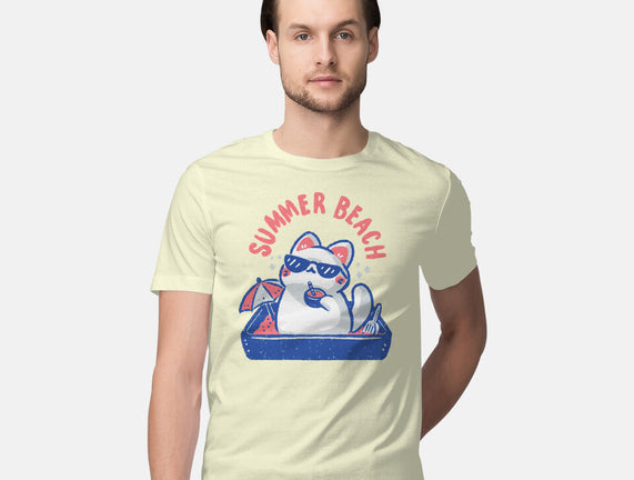 Funny Summer Beach Cat