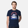 Funny Summer Beach Cat-Mens-Premium-Tee-xMorfina