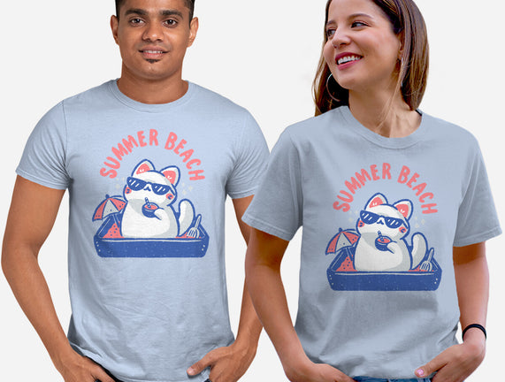 Funny Summer Beach Cat