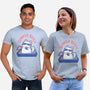 Funny Summer Beach Cat-Unisex-Basic-Tee-xMorfina
