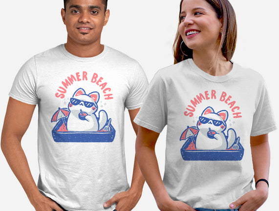 Funny Summer Beach Cat