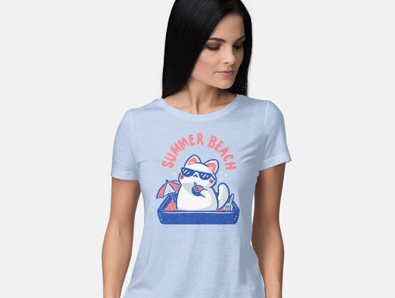 Funny Summer Beach Cat