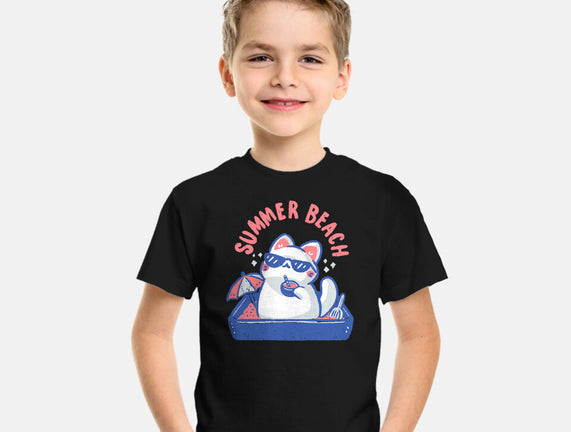 Funny Summer Beach Cat