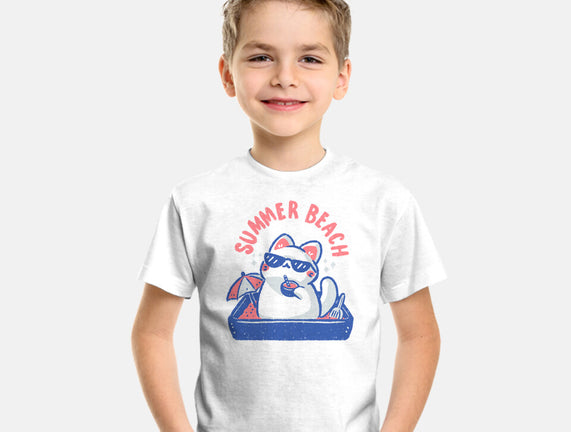 Funny Summer Beach Cat