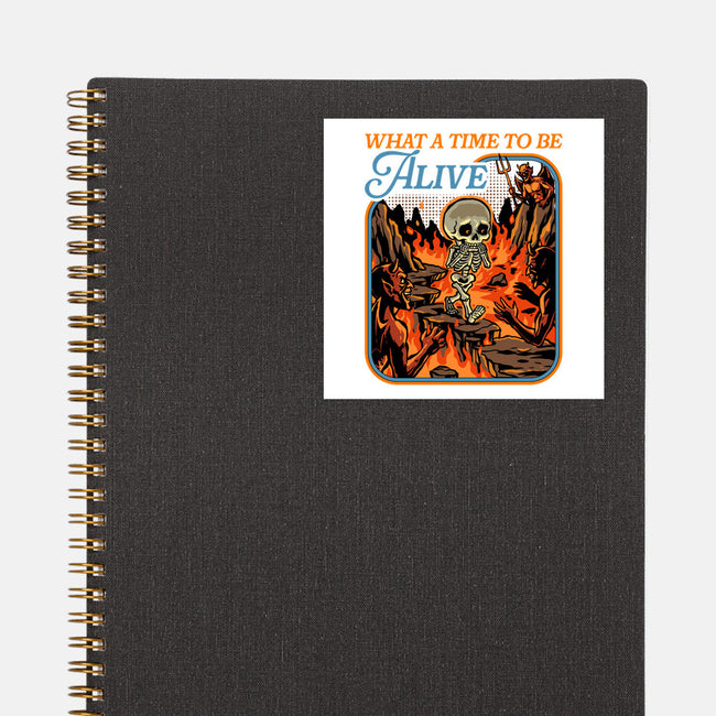 What A Time To Be Alive Horror-None-Glossy-Sticker-GoshWow