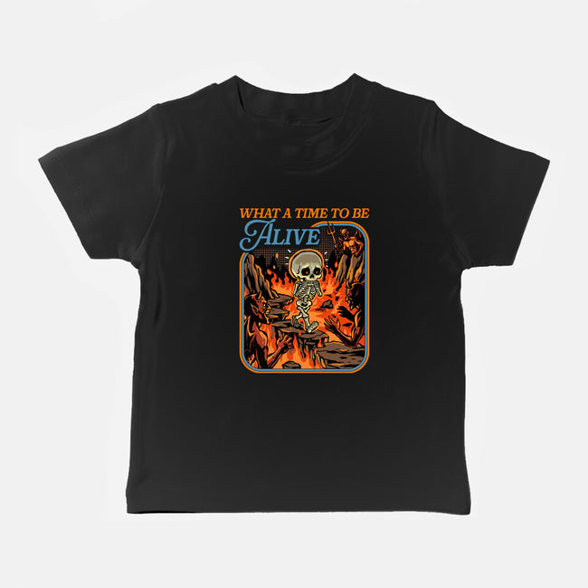 What A Time To Be Alive Horror-Baby-Basic-Tee-GoshWow