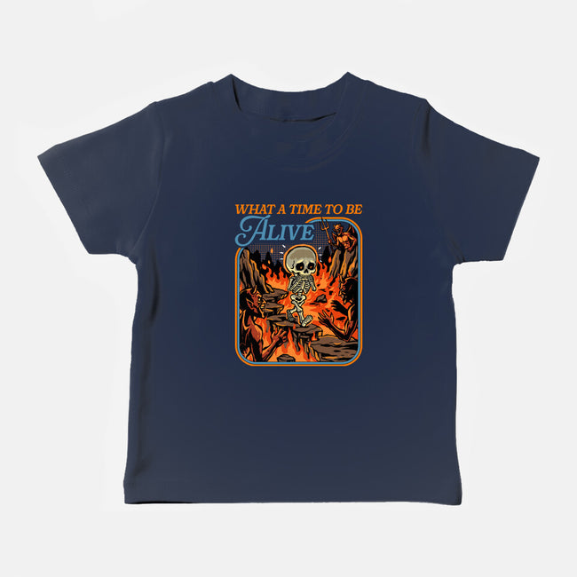 What A Time To Be Alive Horror-Baby-Basic-Tee-GoshWow